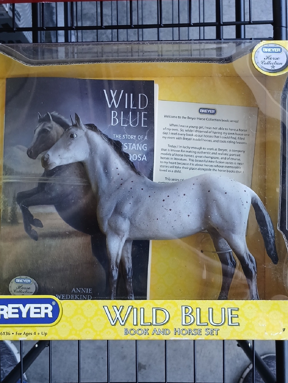 Breyer Wild Blue Horse and Book Set * Gift Set * 1:12 Scale #6136